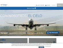 Tablet Screenshot of europair.com